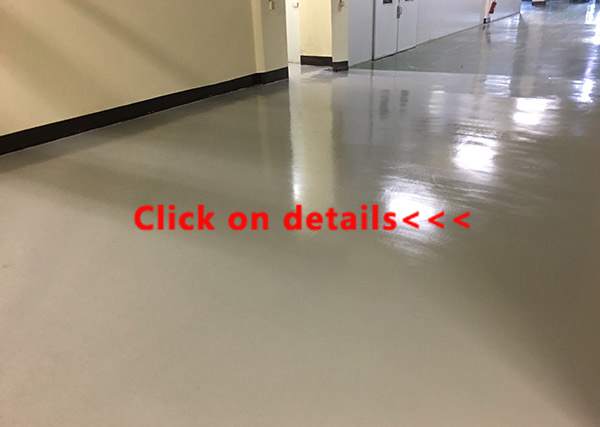 Waterborne epoxy thin coated finish