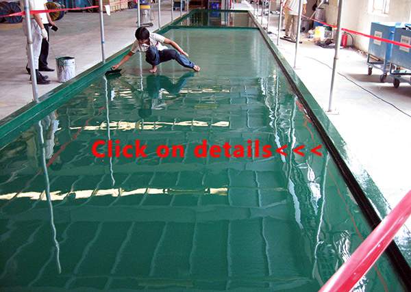 Epoxy glass fiber heavy-duty anticorrosive floor material